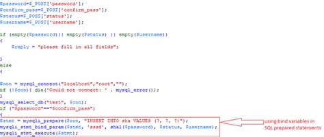 The Use Of Bind Variables In Php Scripts To Mitigate Sql Injection Download Scientific Diagram