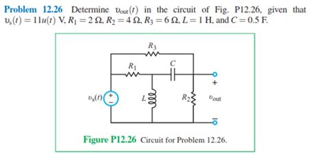 Solved Determine Upsilon Out T In The Circuit Of Fig