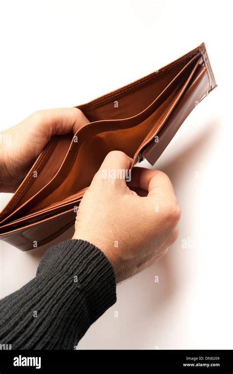 Man Showing An Empty Wallet Stock Photo Alamy