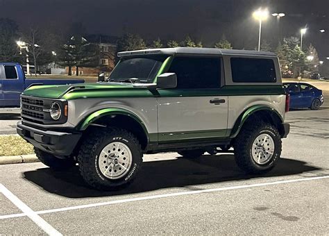 Bronco In Eruption Green Ionic Silver Tone Bronco Ii Style