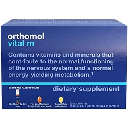 Amazon Orthomol Vital F Vital M Vial Multivitamin Day