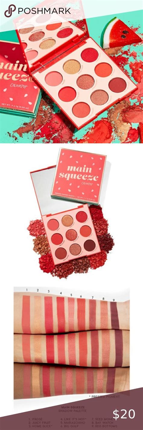 Main Squeeze Palette Shadow Palette Colourpop Palette Kathleen