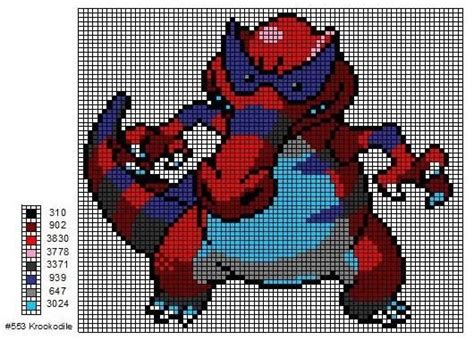 Krookodile By Cdbvulpix On Deviantart Pokemon Cross Stitch