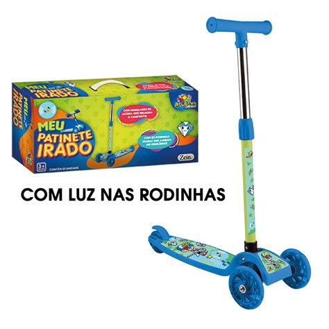 Patinete Infantil Para Menino - Patinete Infantil Irado Boy 3 Rodas com Luzes Brinquedo Menino Dobrável ...