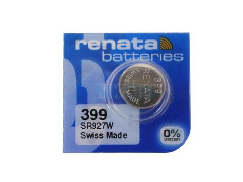 Renata 399 Battery (SR927W) Silver Oxide 1.55V (1PC)