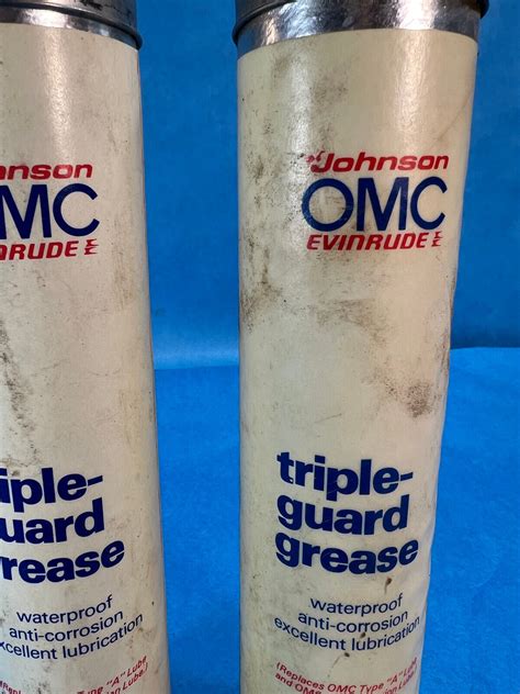 Lot Of 2 Johnsonevinrudeomc New Oem Vtg Nos Triple Guard Grease Gun Tube 13 Oz Ebay