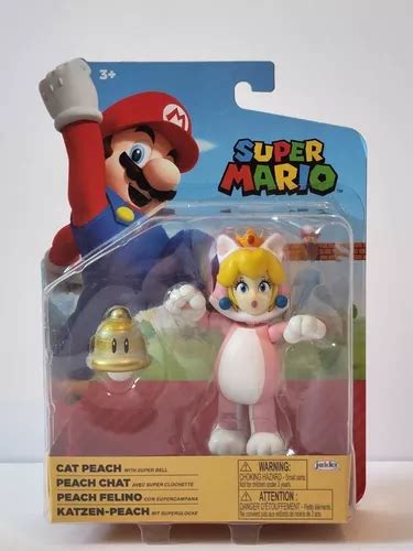 Figura Super Mario Princesa Peach Felino Articulada Coleccio Env O Gratis