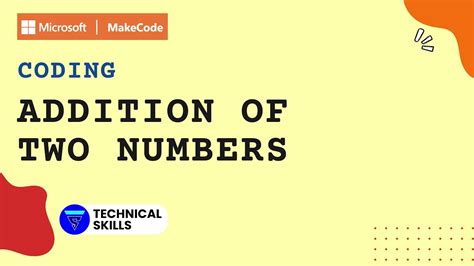 Coding Addition Of Two Numbers On Makecode Arcade Makecode Coding