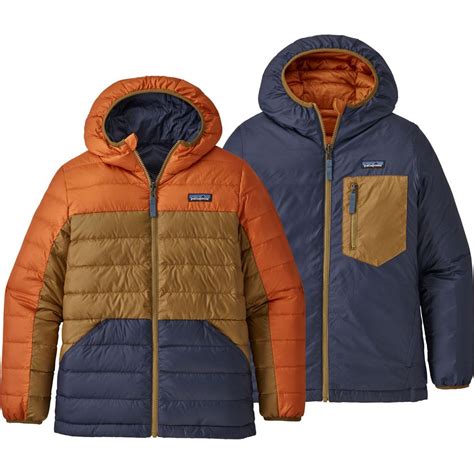 Patagonia Reversible Down Sweater Hooded Jacket Boys Past Season