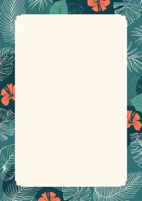 Customize Plant Page Border Templates Online Canva