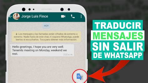 Como TRADUCIR MENSAJES SIN SALIRTE De WhatsApp YouTube