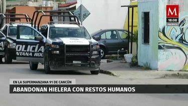 Hallan hielera con restos humanos en Cancún Grupo Milenio