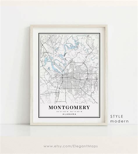 Montgomery Alabama Map, Montgomery AL Map, Montgomery City Map ...