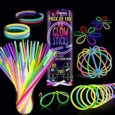 Glow Sticks 100 Bulk For Halloween Glow In The Dark Party Supplies 12