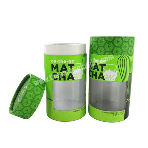 Custom Design Biodegradable Kraft Cylinder Box Paper Tube Coffee Tea Food Containers Packaging