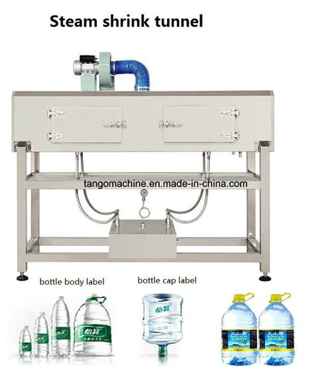 Pvc Label Steam Shrink Tunnel For Plastic Glass Bottle Can China