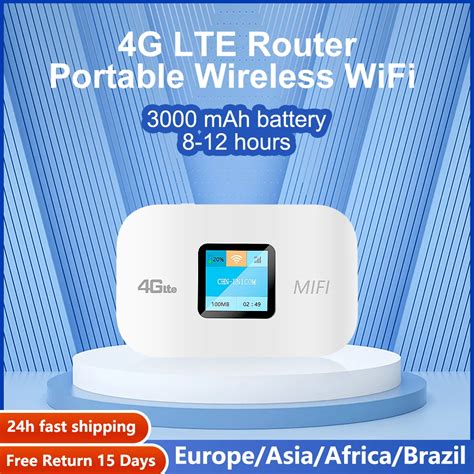 Benton Mini Enrutador Wifi Port Til 3G 4G Lte Mifi De Bolsillo Con