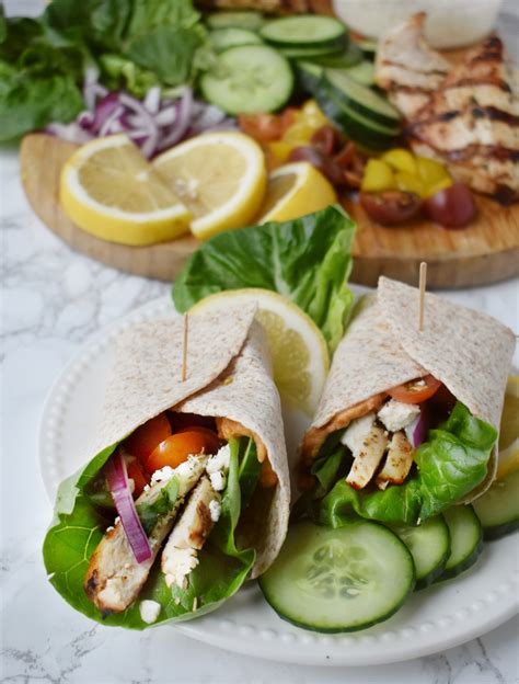 Greek Chicken Wraps The Nutritionist Reviews