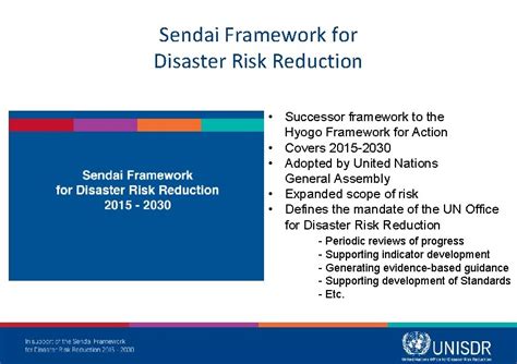 Sendai Framework For Disaster Risk Reduction Global Risk