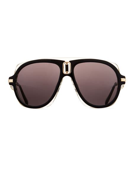 Balmain Acetate Aviator Sunglasses Neiman Marcus