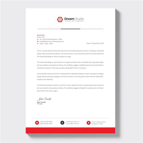 plain letterhead psd high quality  psd templates