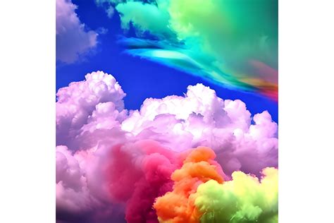 Rainbow Cloud Background Graphic by Craftable · Creative Fabrica