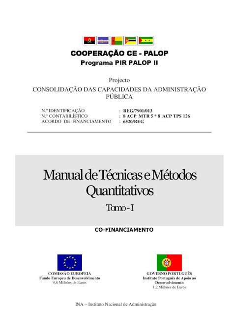 Pdf Manual De T Cnicas E M Todos Quantitativos Dokumen Tips