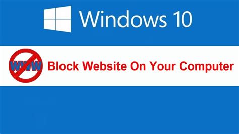 How To Block A Website In Computer Website Block On Chrome Youtube