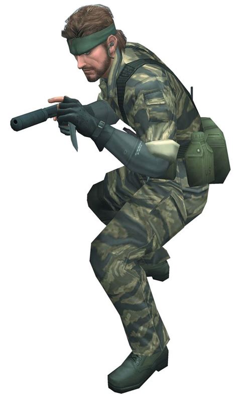 Naked Snake Render Characters Art Metal Gear Solid 3 Snake Eater