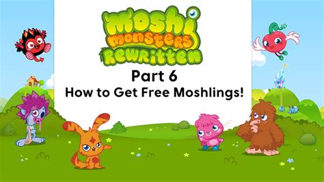 Moshi Monsters Rewritten Free Moshlings Youtube