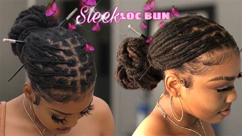 Quick And Easy Loc Stylesloc Styles For Women 💕low Knot Bun W Middle Part Detailed Tutorial