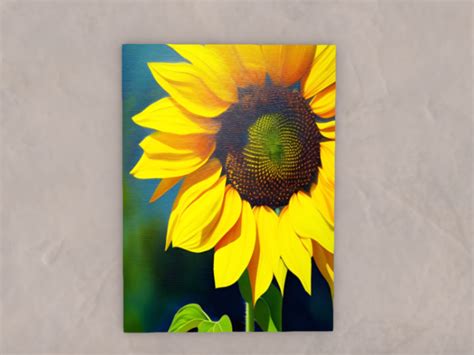 Second Life Marketplace Vv Sunflower Canvas Painting 1