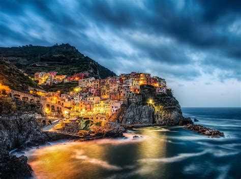 Manarola Cinque Terre Italia Mar De Liguria Cinque Terre Europa