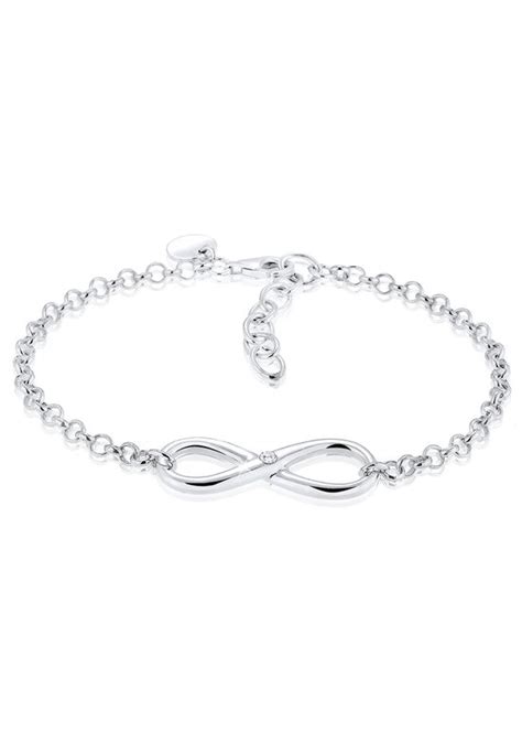 Elli Dames Armband Dames Infinity Met Zirkonia Kristallen In