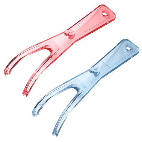 Floss Holder 2pcs Dental Floss Holder Dental Flosser Plastic Floss