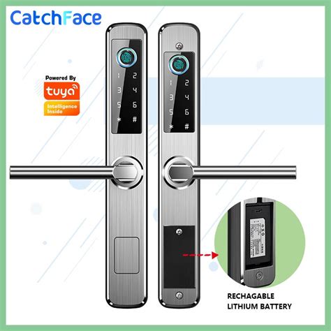 Duplo Lado Tuya Inteligente Fechadura Da Porta Segura Digital Fechadura