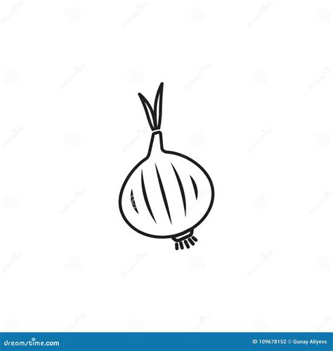 Icono De La Cebolla Del Vector Elemento De Las Verduras De La Granja