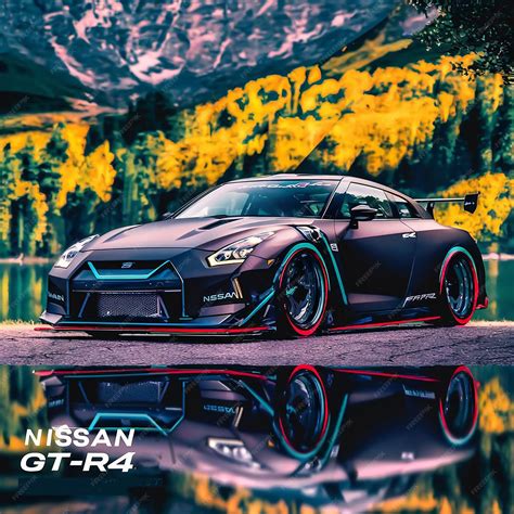 Premium Photo | Nissan GTR 4 car image