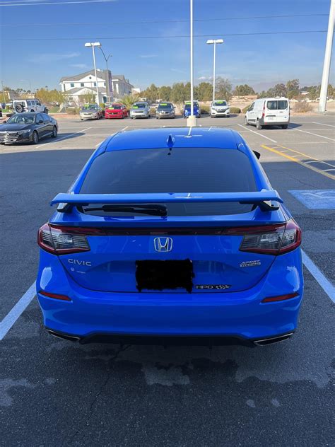 Hpd Package On The 22 Civic Sport Touring In Boost Blue R Civic