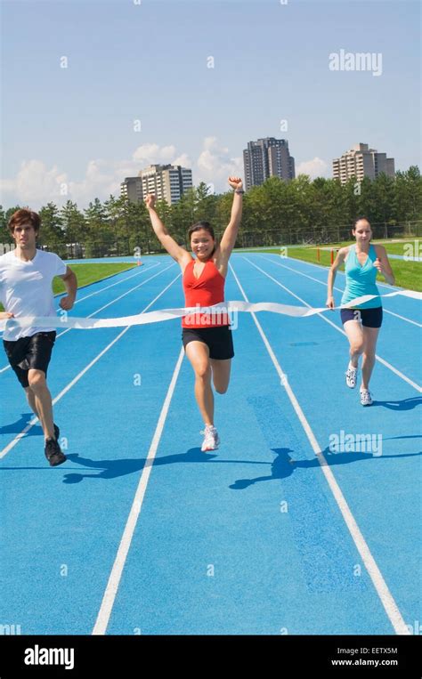 athletes running  finish   res stock photography