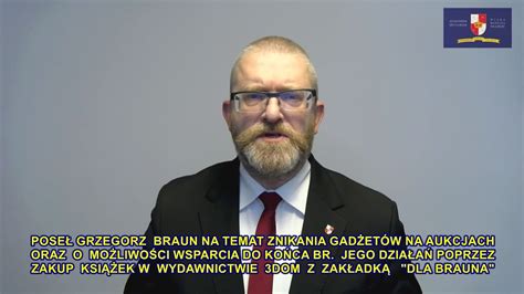 Grzegorz Braun O Cenzurze Jego Gad Et W Na Aukcjach I O Wspieraniu Jego