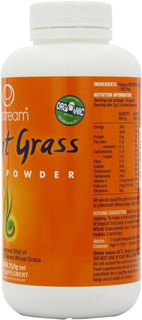 Lifestream Organic Wheat Grass Powder 250g