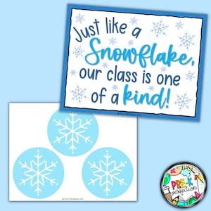 Snowflake Bulletin Board Winter Bulletin Board Snowy Day Classroom ...