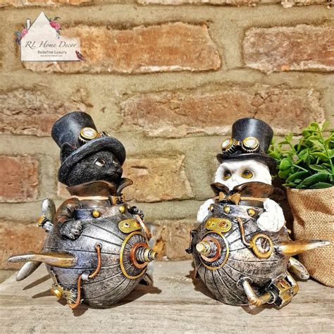 Steampunk Cat Plane Ornament - RL Home Decor & Garden Decor