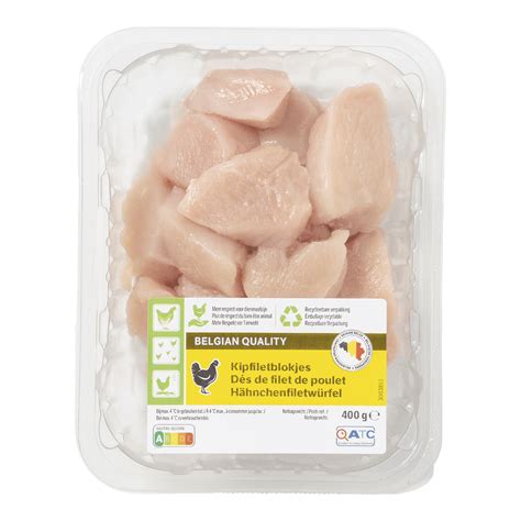 Dés de poulet bon marché chez ALDI