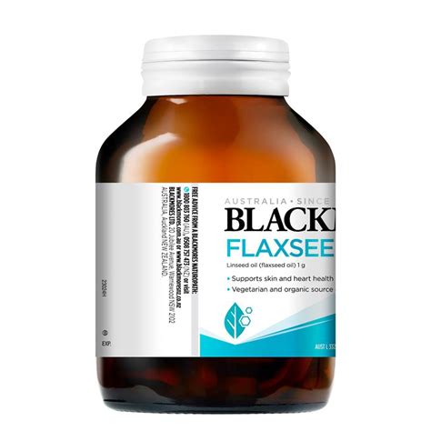 Buy Blackmores Flaxseed Oil 1000mg 100 Vegetarian Capsules Online At Chemist Warehouse®