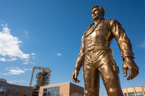 Premium AI Image | The historic Golden Driller statue in Tulsa ...