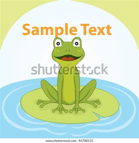 Frog On Water Stock Vector (Royalty Free) 44788135 | Shutterstock