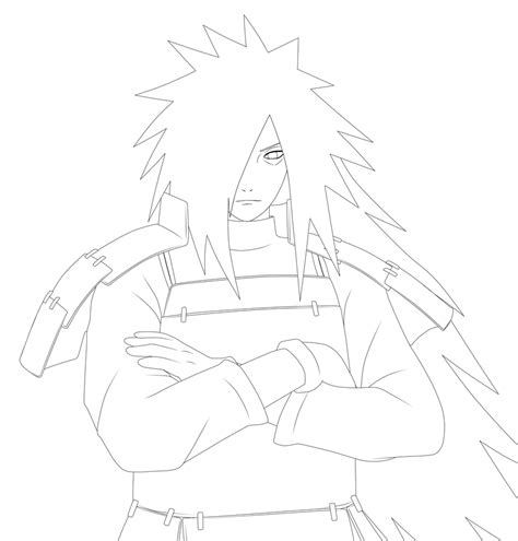 Madara Susanoo Drawing Sketch Coloring Page