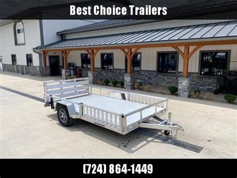 2022 Sure Trac 7x14 Aluminum Tube Top Atv Utility Landscape Trailer